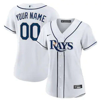 womens nike white tampa bay rays home replica custom jersey